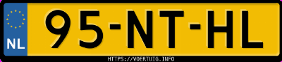 Kenteken afbeelding van 95NTHL, groene Jaguar X-TYPE 2.0 V6 2.0l