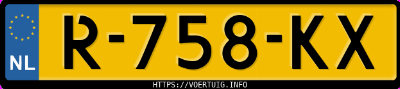 Kenteken afbeelding van R758KX, grijze Jaguar F-TYPE 3.0l V6s/c
