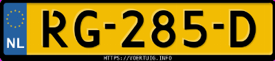 Kenteken afbeelding van RG285D, zwarte Jaguar F-PACE 25t Awd