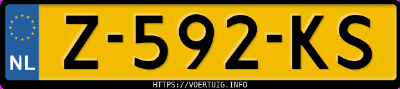 Kenteken afbeelding van Z592KS, rode Jeep Grand Cherokee 4xe Phev