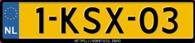 Kenteken afbeelding van 1KSX03, zwarte Kia Carens Iv