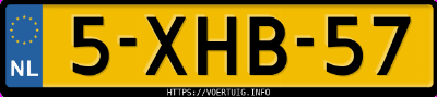 Kenteken afbeelding van 5XHB57, zwarte Kia Optima Fl Hybrid