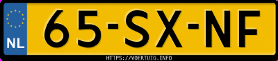 Kenteken afbeelding van 65SXNF, grijze Kia Picanto