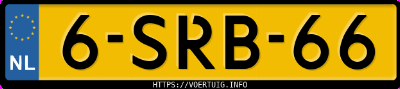 Kenteken afbeelding van 6SRB66, zwarte Kia Optima Fl Hybrid
