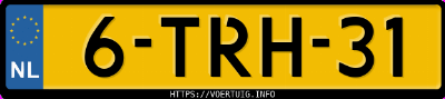 Kenteken afbeelding van 6TRH31, bruine Kia Rio