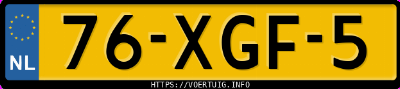 Kenteken afbeelding van 76XGF5, witte Kia Picanto Iii 1.0 Cvvt