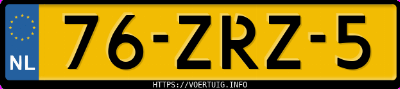 Kenteken afbeelding van 76ZRZ5, grijze Kia Picanto Iii 1.0 Cvvt