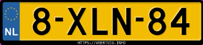 Kenteken afbeelding van 8XLN84, witte Kia Rio Iv 1.4 Isg