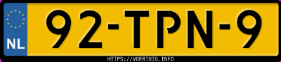 Kenteken afbeelding van 92TPN9, bruine Kia Picanto Iii 1.0 Cvvt