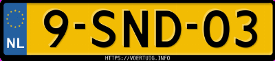 Kenteken afbeelding van 9SND03, rode Kia Picanto Iii Isg