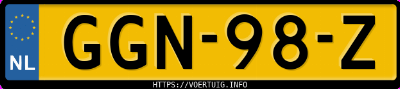 Kenteken afbeelding van GGN98Z, zwarte Kia Niro Ev 64.8 Kwh
