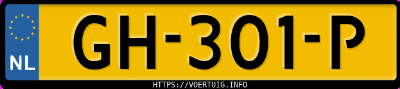 Kenteken afbeelding van GH301P, grijze Kia Picanto Iii Isg