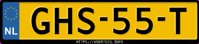 Kenteken afbeelding van GHS55T, grijze Kia Ceed Sw 1.5 Tgdi