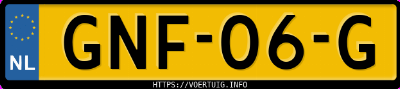 Kenteken afbeelding van GNF06G, blauwe Kia Niro 1.6 Hev