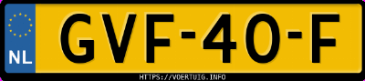 Kenteken afbeelding van GVF40F, oranje Kia EV3 Long Range