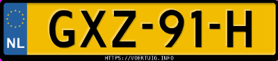 Kenteken afbeelding van GXZ91H, groene Kia Picanto 1.0 Dpi