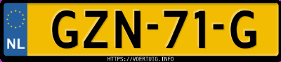 Kenteken afbeelding van GZN71G, zwarte Kia EV3 Long Range
