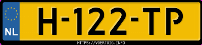 Kenteken afbeelding van H122TP, zwarte Kia Soul E-Soul 64 Kwh