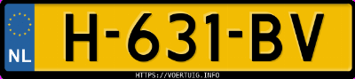 Kenteken afbeelding van H631BV, grijze Kia Optima 2.0 Phev