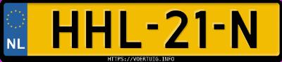 Kenteken afbeelding van HHL21N, grijze Kia EV6