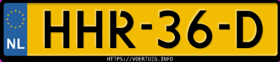Kenteken afbeelding van HHR36D, zwarte Kia Ceed Sw 1.0 Tgdi