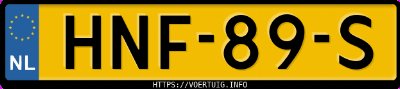 Kenteken afbeelding van HNF89S, blauwe Kia Sportage 1.6 Phev