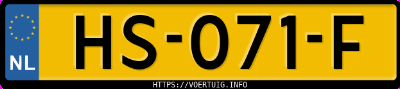 Kenteken afbeelding van HS071F, grijze Kia Cee D Cee