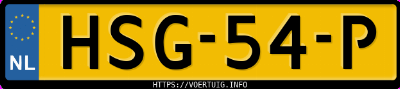 Kenteken afbeelding van HSG54P, groene Kia Picanto 1.0 Dpi