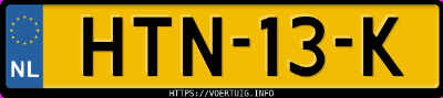 Kenteken afbeelding van HTN13K, blauwe Kia Stonic 1.0 Mhev