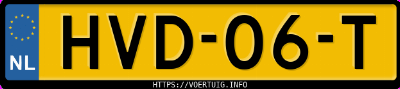 Kenteken afbeelding van HVD06T, grijze Kia EV3 Standard Range