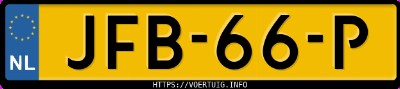 Kenteken afbeelding van JFB66P, rode Kia EV4