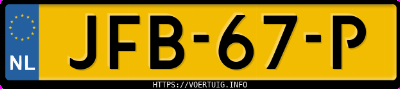 Kenteken afbeelding van JFB67P, grijze Kia EV4