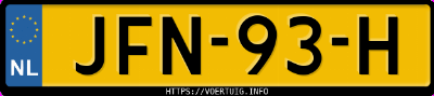 Kenteken afbeelding van JFN93H, grijze Kia EV4