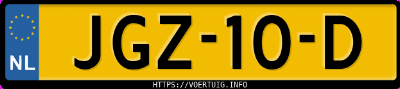 Kenteken afbeelding van JGZ10D, grijze Kia EV4