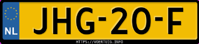 Kenteken afbeelding van JHG20F, groene Kia EV3 Long Range