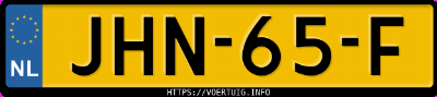 Kenteken afbeelding van JHN65F, witte Kia Ceed Sw 1.0 Tgdi