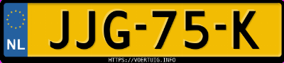 Kenteken afbeelding van JJG75K, zwarte Kia Sportage 1.6 Tgdi