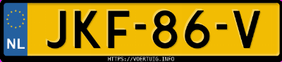 Kenteken afbeelding van JKF86V, zwarte Kia EV3 Long Range