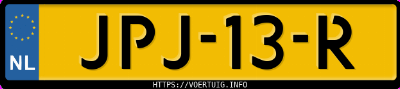Kenteken afbeelding van JPJ13R, blauwe Kia EV5
