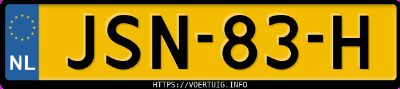 Kenteken afbeelding van JSN83H, blauwe Kia EV5