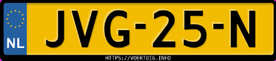 Kenteken afbeelding van JVG25N, witte Kia EV3 Long Range
