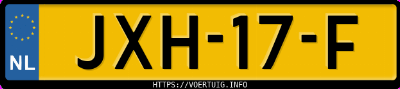 Kenteken afbeelding van JXH17F, groene Kia EV3 Long Range