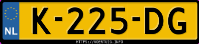 Kenteken afbeelding van K225DG, zwarte Kia Niro Ev 64.8 Kwh