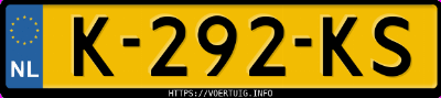 Kenteken afbeelding van K292KS, witte Kia Picanto 1.0 Amt