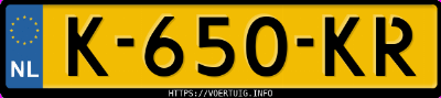 Kenteken afbeelding van K650KR, witte Kia Stonic 1.0 Mhev
