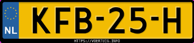 Kenteken afbeelding van KFB25H, blauwe Kia EV2 Standard Range