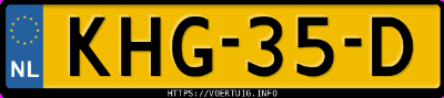 Kenteken afbeelding van KHG35D, zwarte Kia EV3 Long Range