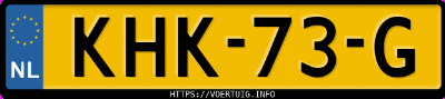 Kenteken afbeelding van KHK73G, witte Kia EV2 Standard Range