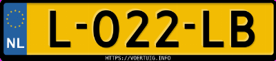 Kenteken afbeelding van L022LB, grijze Kia Picanto