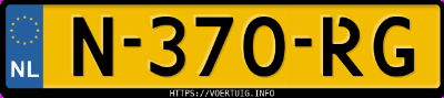 Kenteken afbeelding van N370RG, witte Kia Niro Ev 64.8 Kwh